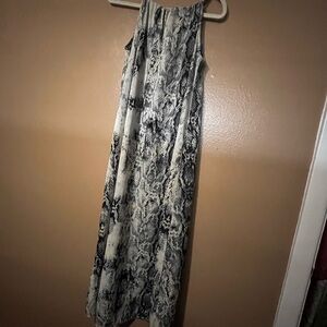 JODIFL Monochrome Snake Print Maxi Dress